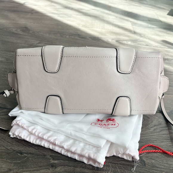 Coach Beige Leather Crossbody Bag - Picture 10 of 12